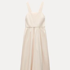 Zara beige midi dress
